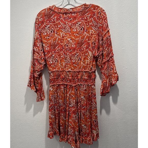 IRO Women’s Size 36 Size 4 Floral Print Lightweight Romper Boho Multi Color - Picture 2 of 9